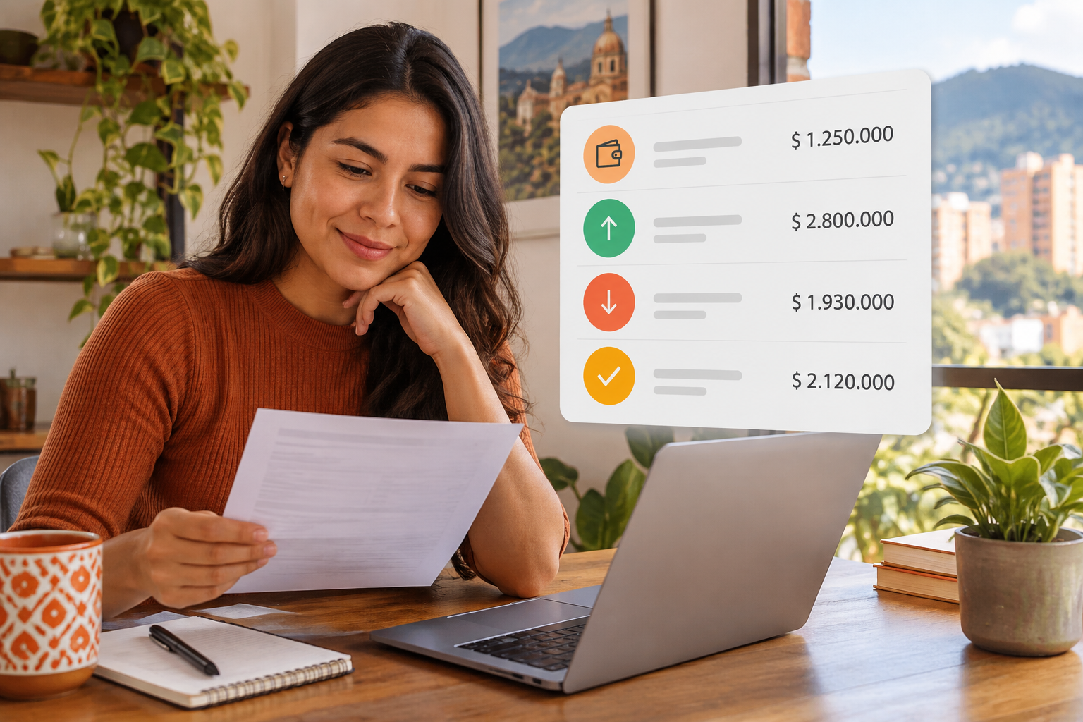 Partes principales de un extracto bancario: saldo inicial, entradas, salidas y saldo final